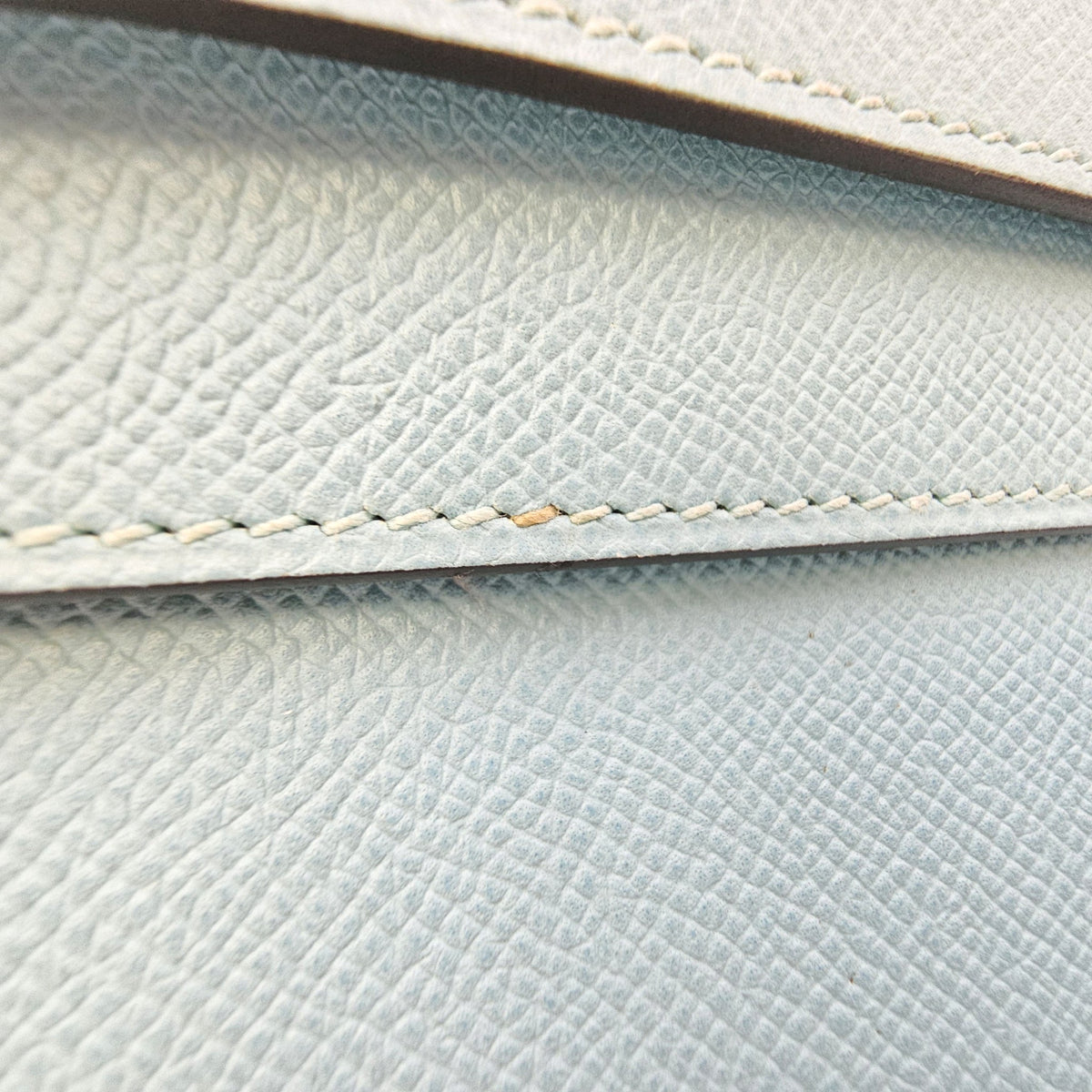Sellier Kelly 32 Bleu Atoll in Epsom Palladium hardware