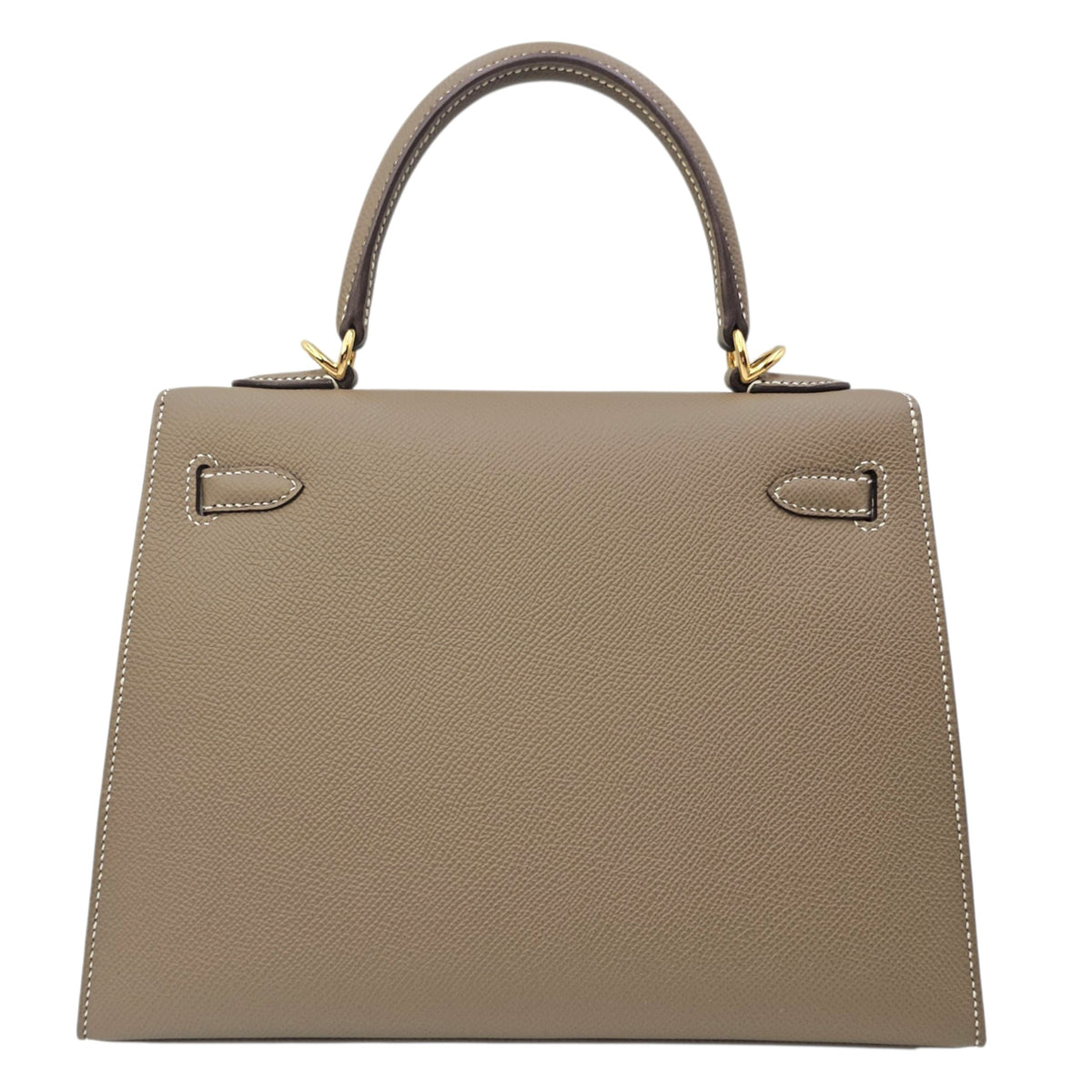Sellier Kelly 25 Etoupe in Epsom Gold hardware