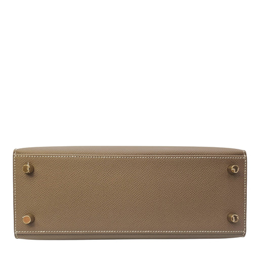 Sellier Kelly 25 Etoupe in Epsom Gold hardware
