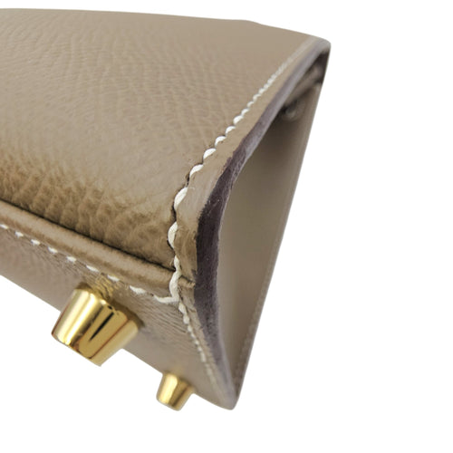 Sellier Kelly 25 Etoupe in Epsom Gold hardware