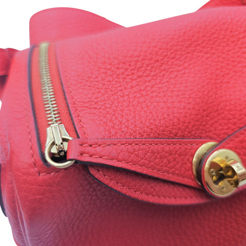 Lindy Mini Rouge de Coeur in Clemence Gold hardware