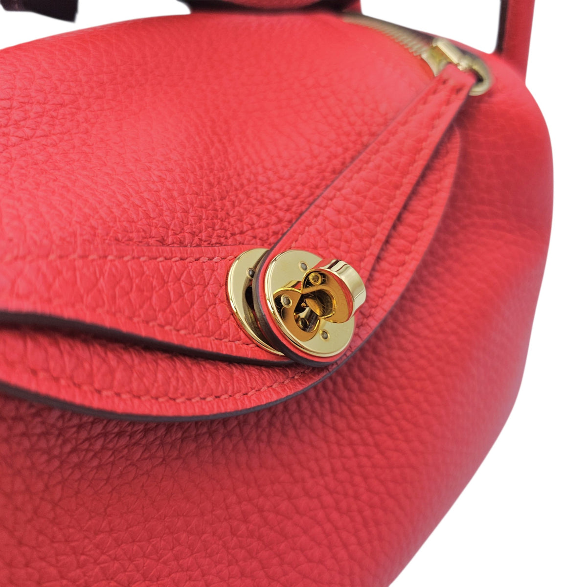 Lindy Mini Rouge de Coeur in Clemence Gold hardware