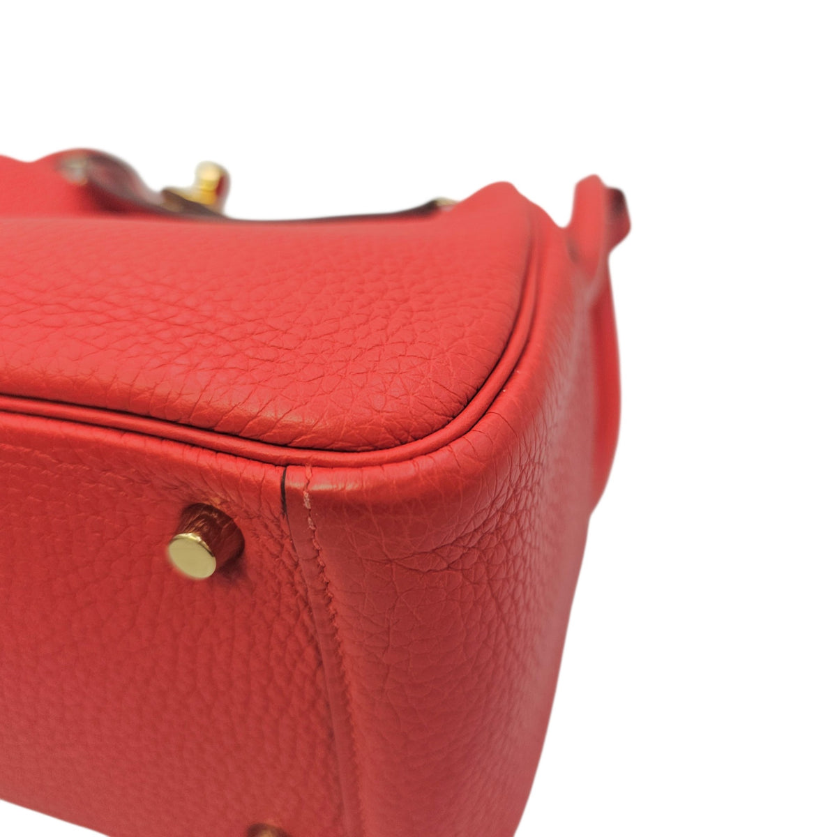 Lindy Mini Rouge de Coeur in Clemence Gold hardware
