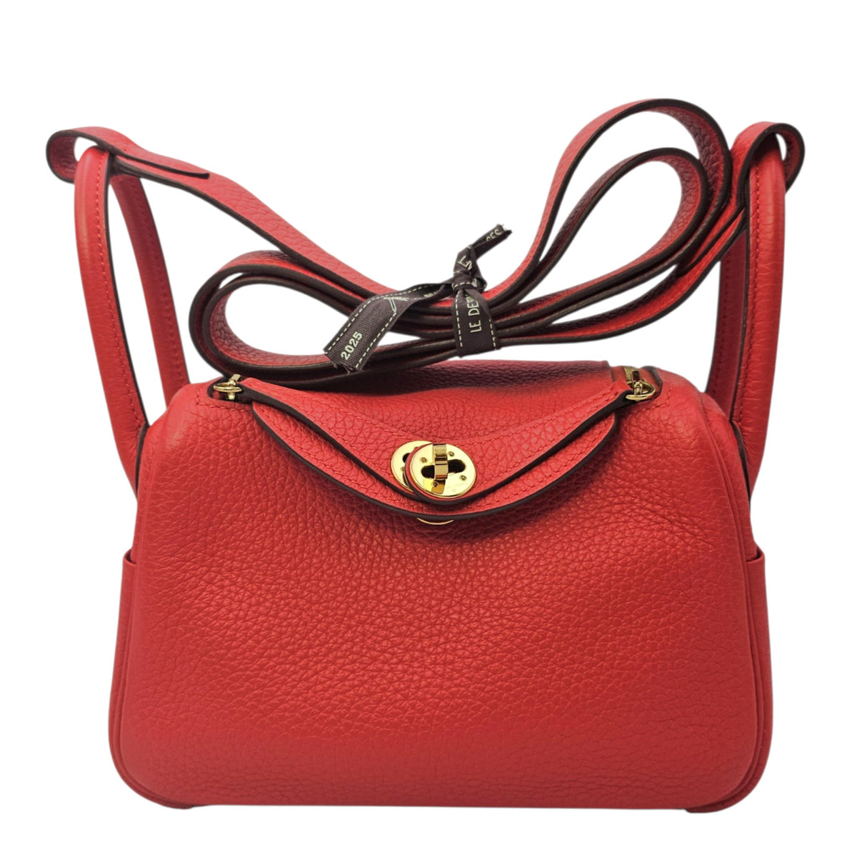 Lindy Mini Rouge de Coeur in Clemence Gold hardware