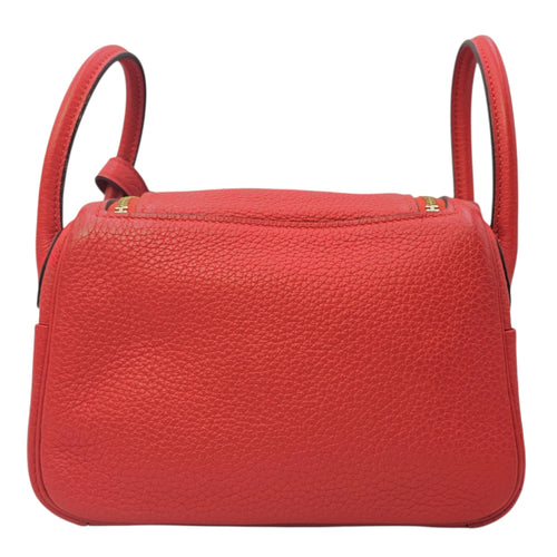 Lindy Mini Rouge de Coeur in Clemence Gold hardware