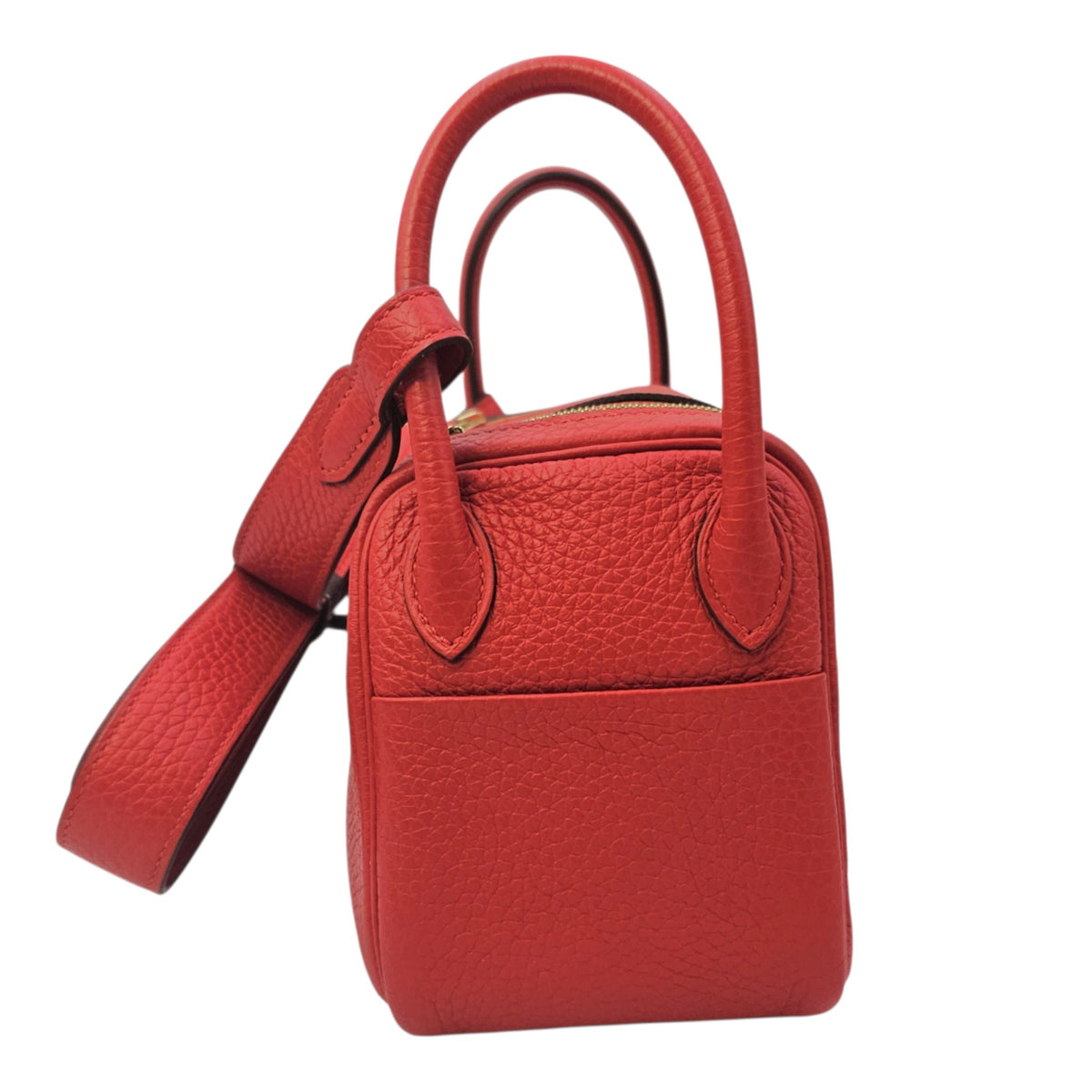 Lindy Mini Rouge de Coeur in Clemence Gold hardware