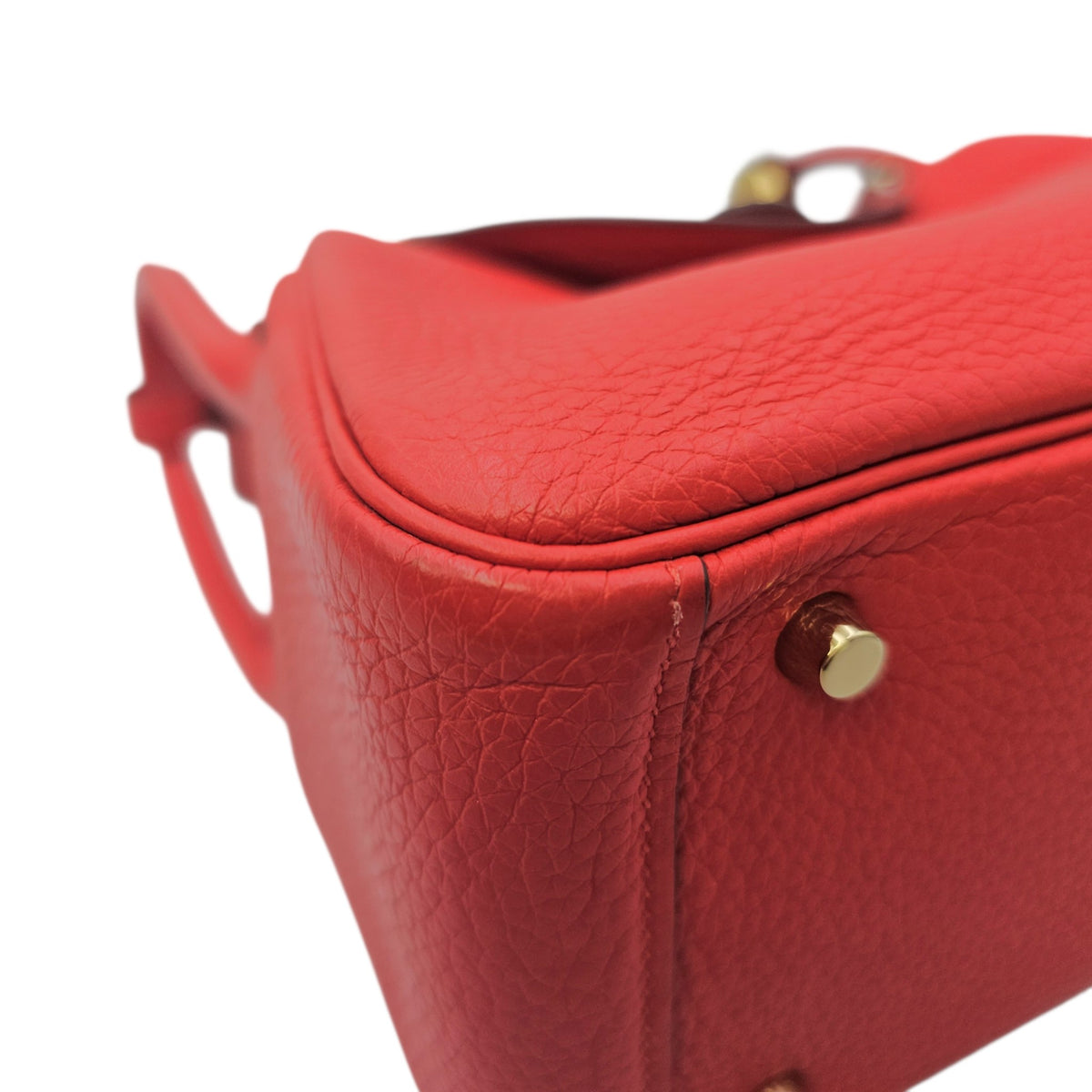 Lindy Mini Rouge de Coeur in Clemence Gold hardware