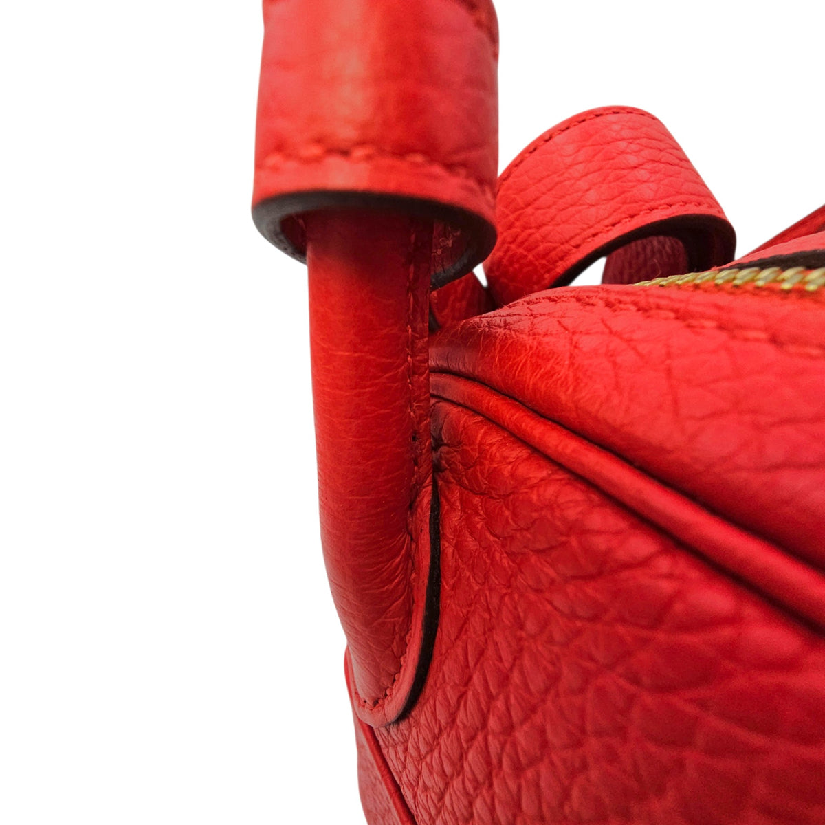 Lindy Mini Rouge de Coeur in Clemence Gold hardware