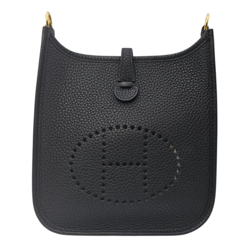 Evelyne Mini Noir in Clemence Gold hardware