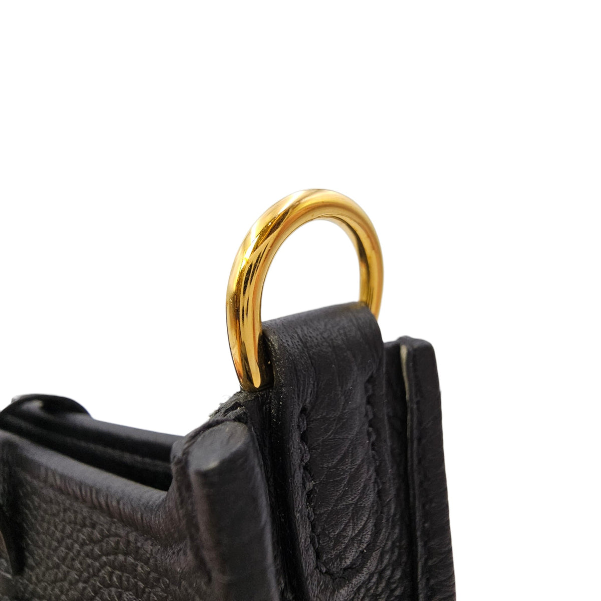 Evelyne Mini Noir in Clemence Gold hardware