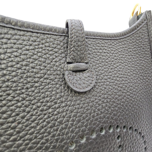 Evelyne Mini Noir in Clemence Gold hardware