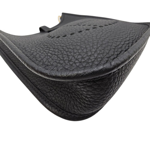 Evelyne Mini Noir in Clemence Gold hardware