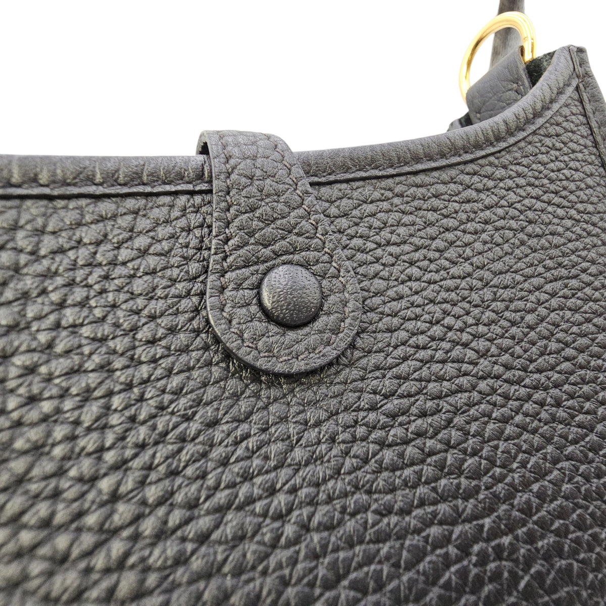 Evelyne Mini Noir in Clemence Gold hardware