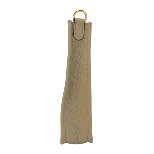 Evelyne short Mini Beige Marfa in Clemence Gold hardware