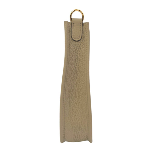 Evelyne short Mini Beige Marfa in Clemence Gold hardware