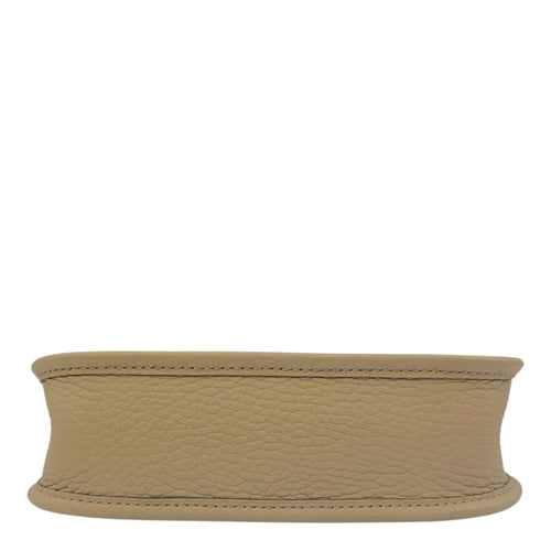 Evelyne short Mini Beige Marfa in Clemence Gold hardware