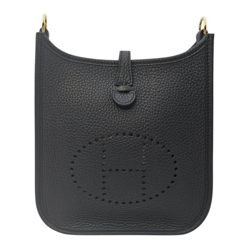 Evelyne Mini Noir in Clemence Gold hardware