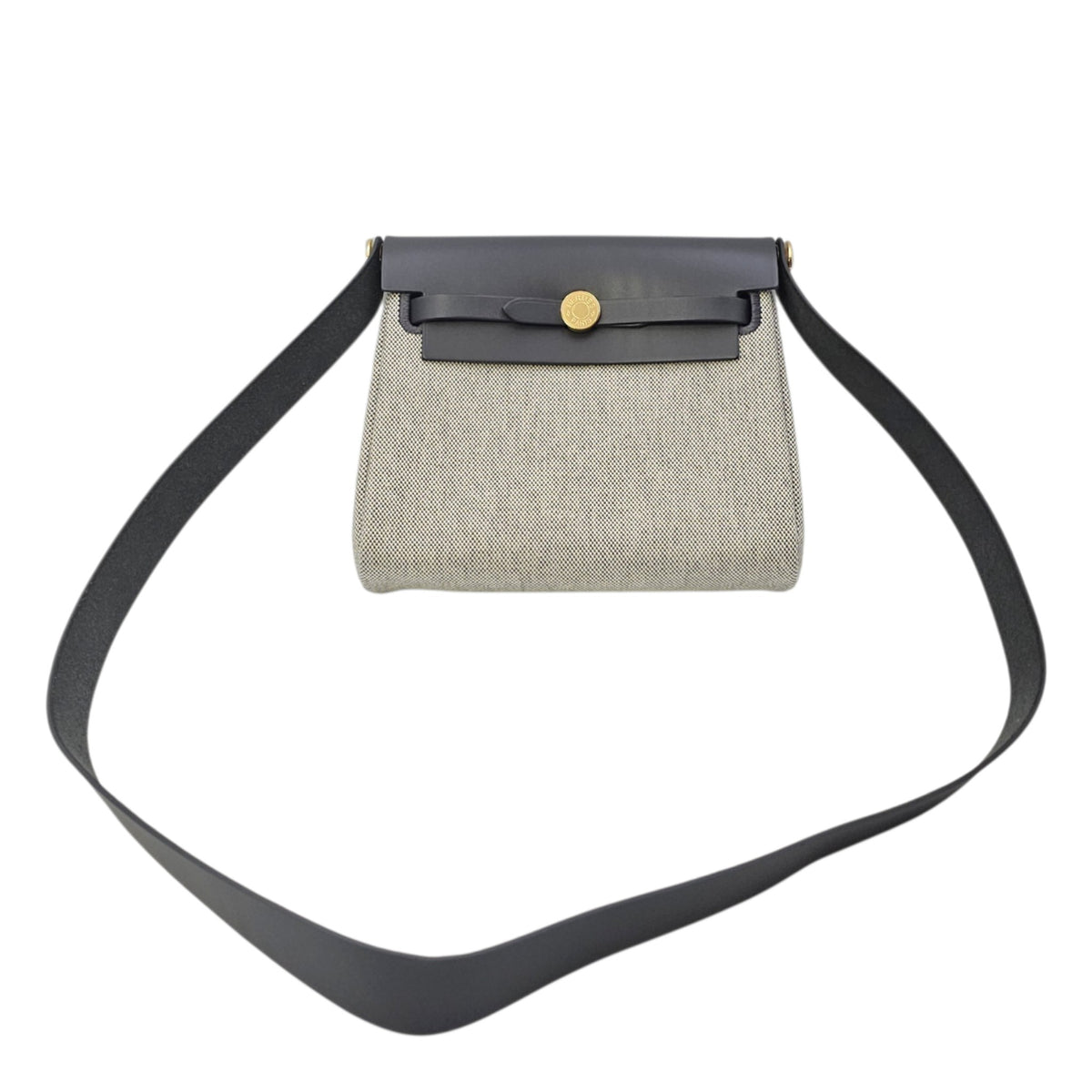 Herbag Mini Ardoise/Ecru-Ardoise in Vache Hunter/Toile H Viking Gold hardware