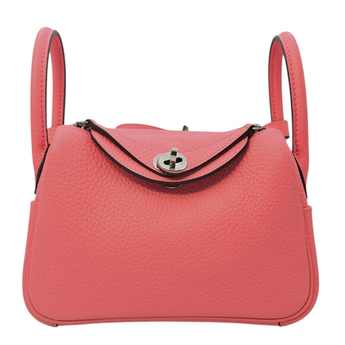 Lindy II Mini Rose Azalee in Clemence Palladium hardware