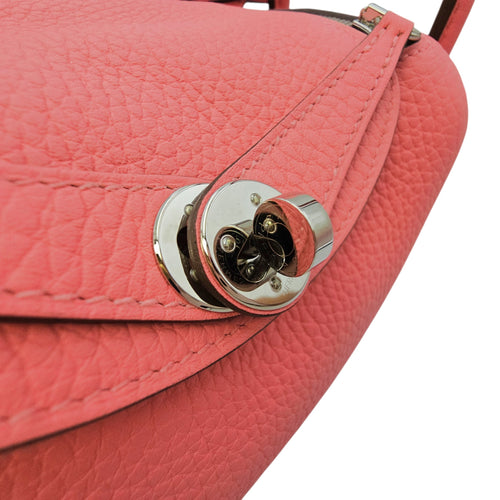 Lindy II Mini Rose Azalee in Clemence Palladium hardware