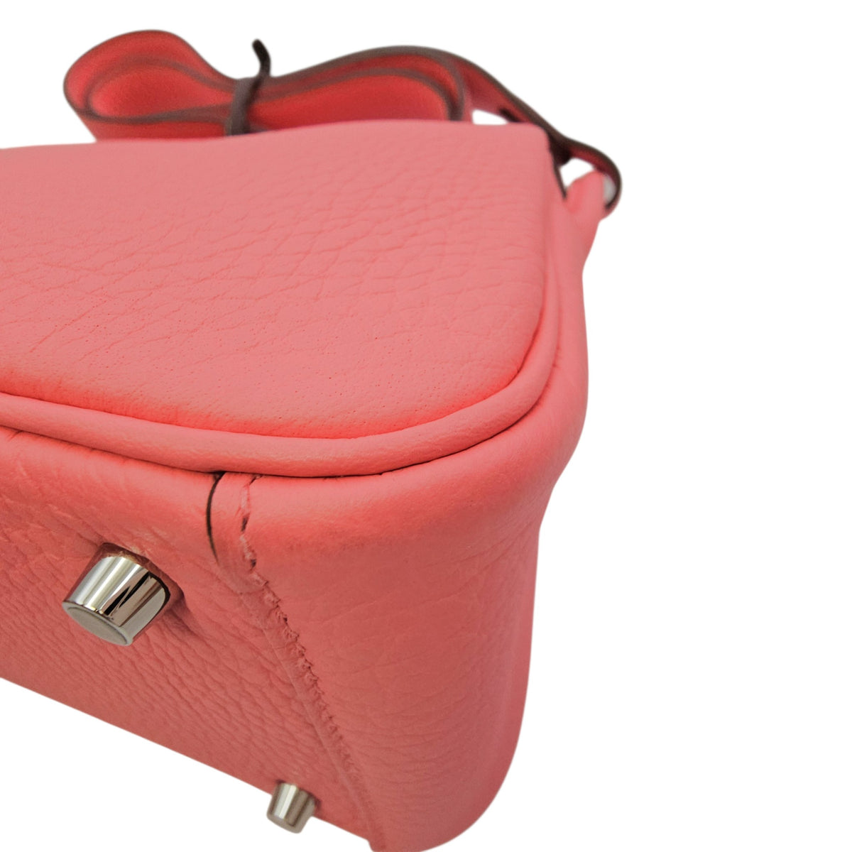 Lindy II Mini Rose Azalee in Clemence Palladium hardware