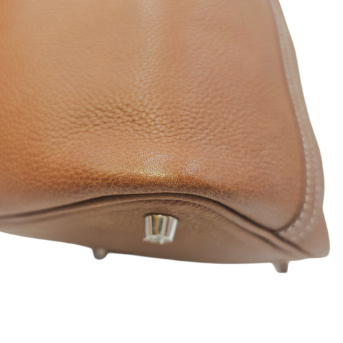 Picotin 18 Fauve in Barenia Faubourg Palladium hardware