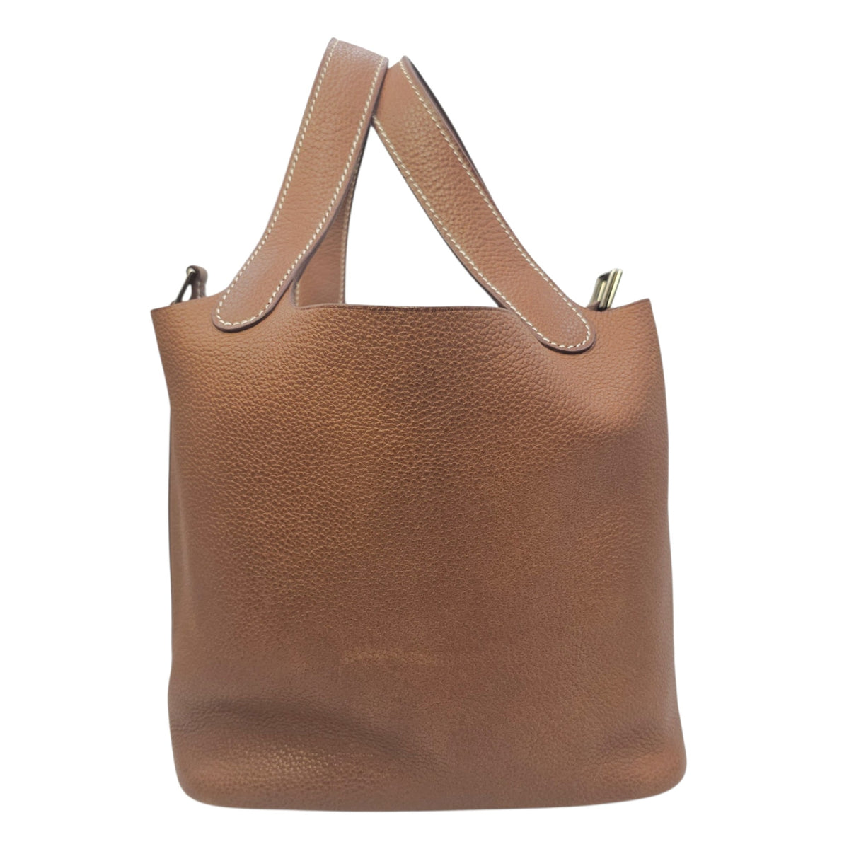 Picotin 18 Fauve in Barenia Faubourg Palladium hardware