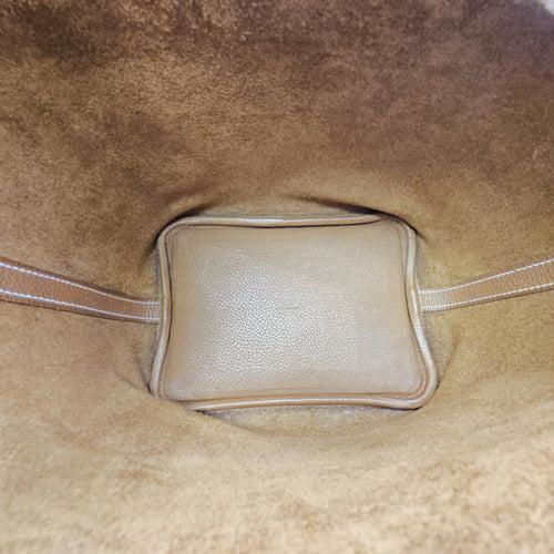 Picotin 18 Fauve in Barenia Faubourg Palladium hardware