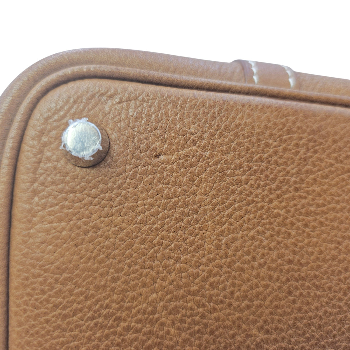 Picotin 18 Fauve in Barenia Faubourg Palladium hardware