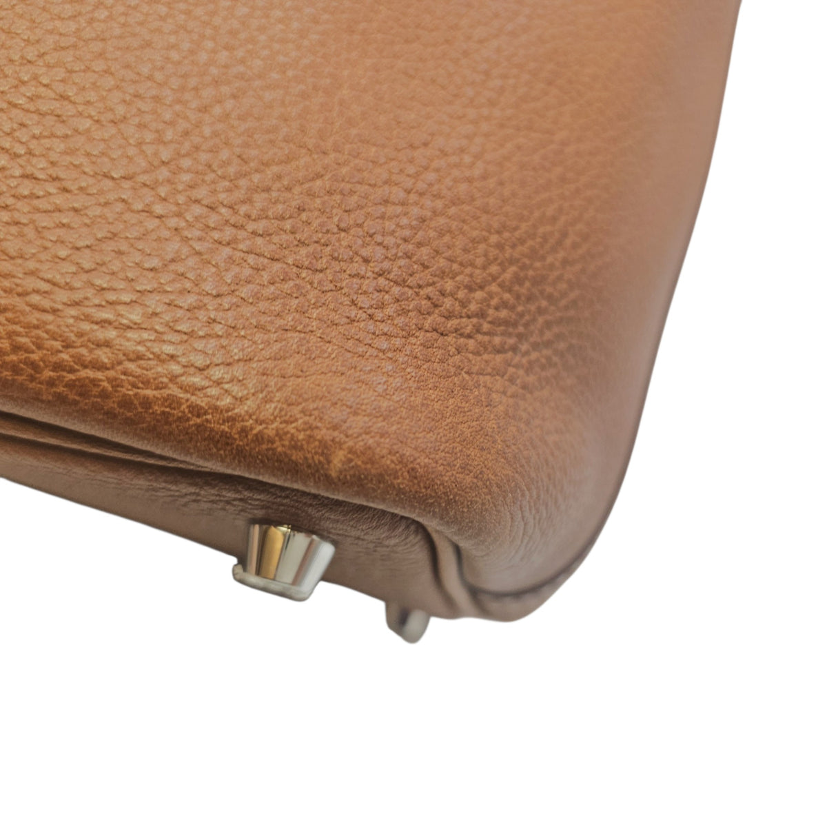 Picotin 18 Fauve in Barenia Faubourg Palladium hardware