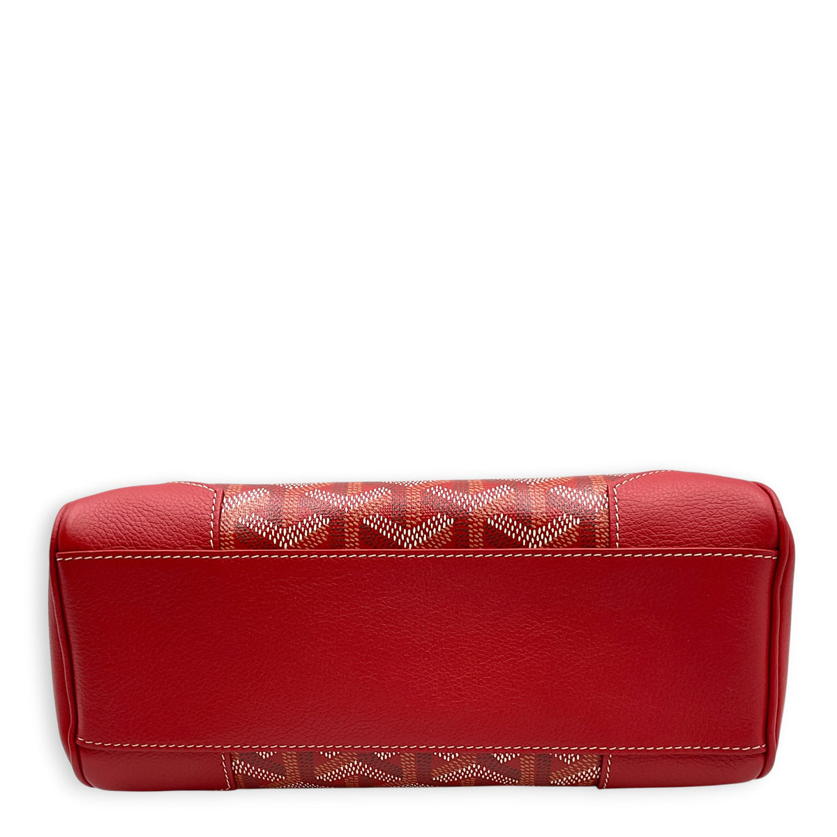 Mini Souple Saigon  Mini Red  Top Handle Bag in Coated Canvas Silver hardware