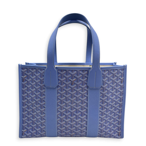 Villette  PM Blue Tote Bag in Coated Canvas