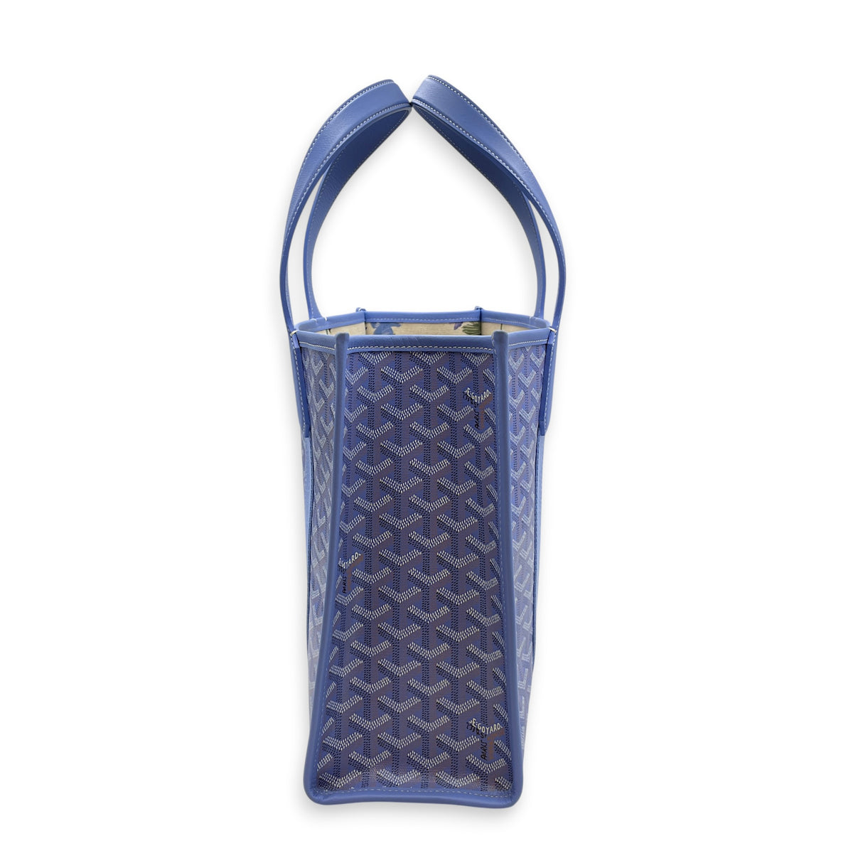 Villette  PM Blue Tote Bag in Coated Canvas