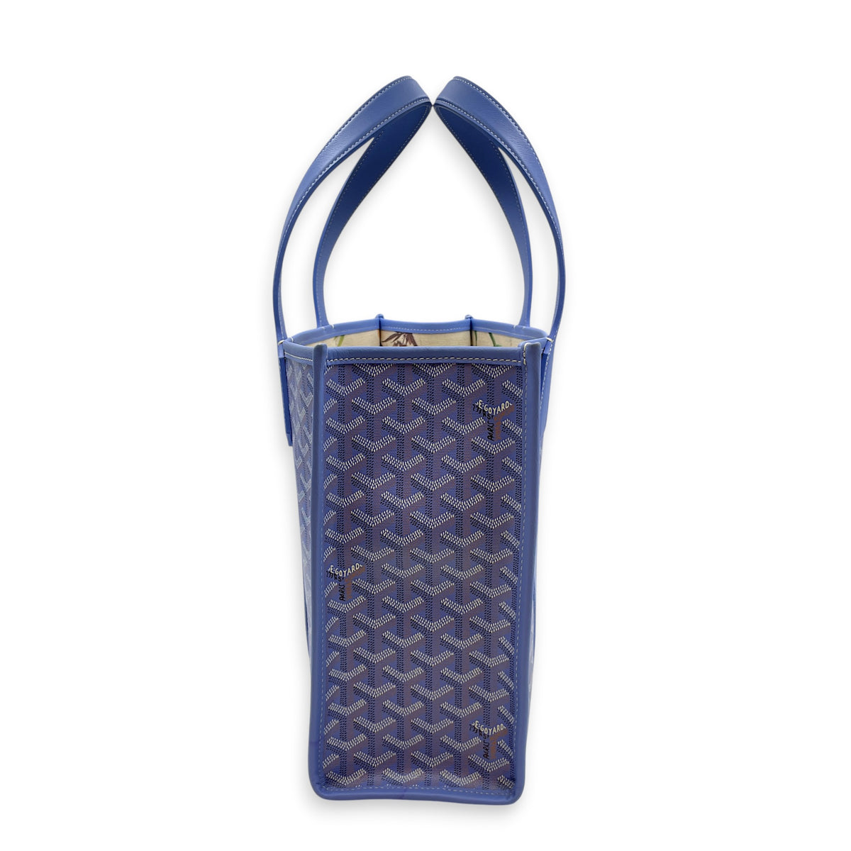 Villette  PM Blue Tote Bag in Coated Canvas