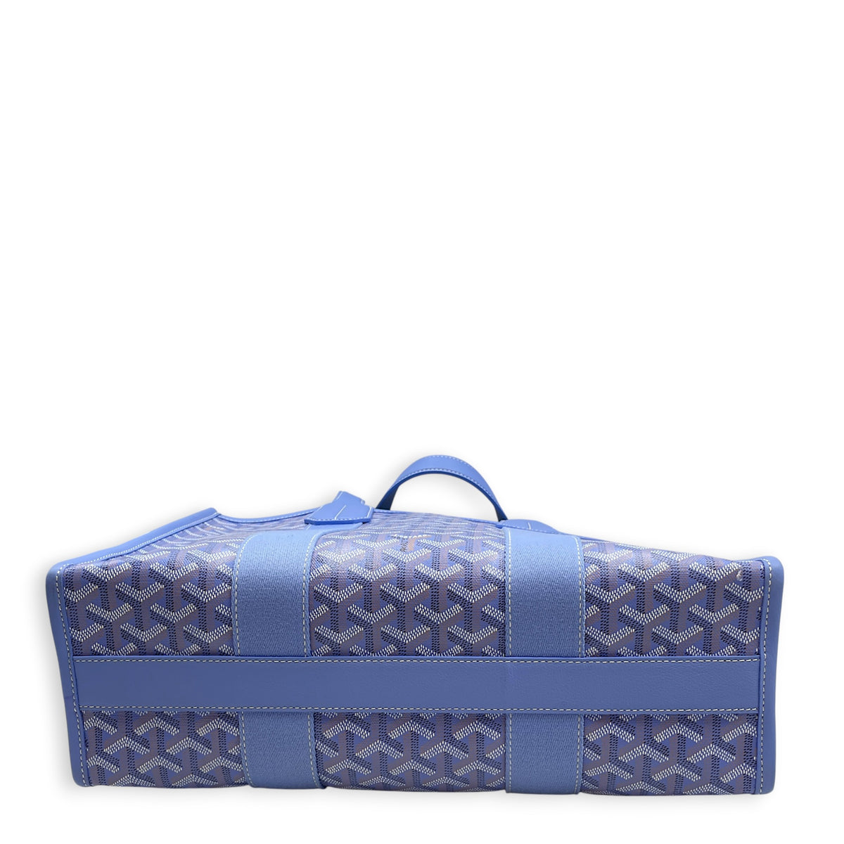 Villette  PM Blue Tote Bag in Coated Canvas