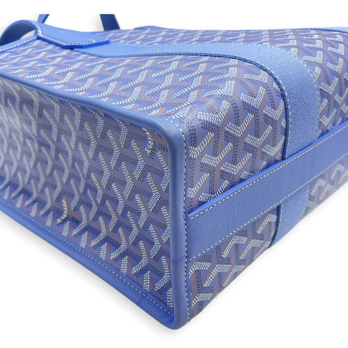 Villette  PM Blue Tote Bag in Coated Canvas