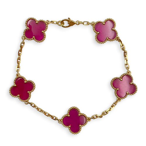 Vintage Alhambra Bracelet, 5 motifs Bracelet in Rose