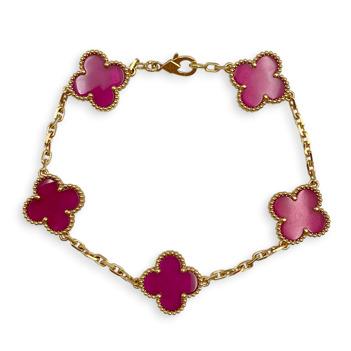 Vintage Alhambra Bracelet, 5 motifs Bracelet in Rose