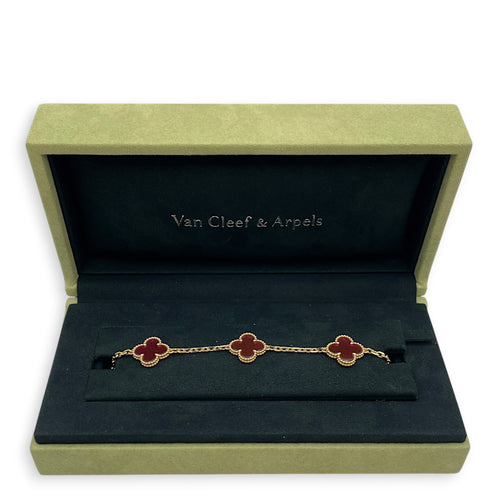 Vintage Alhambra Bracelet, 5 motifs Bracelet in Rose