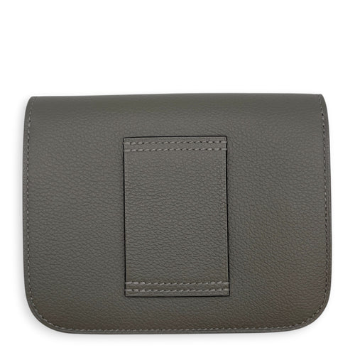 Constance Slim Gris Meyer Wallet in Evercolor Gold hardware