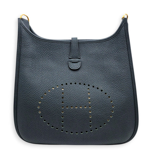 Evelyne III 29 Deep Blue in Clemence Gold hardware