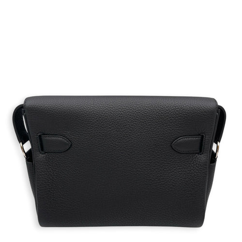 Kelly Messenger  PM Noir in Togo Palladium hardware