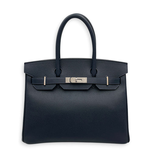 Birkin 30 Blue Indigo in Epsom Palladium hardware