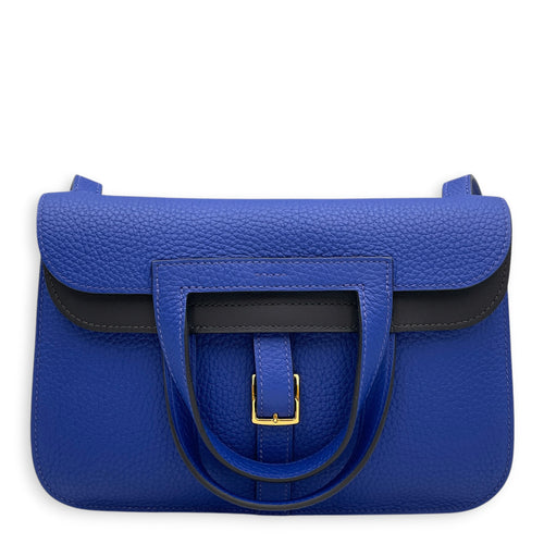 Halzan Verso  25 Blue royal/Blue saphir in Togo Gold hardware