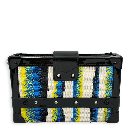 Petite Malle Souple Multi-colour Clutch in Sequins Silver hardware