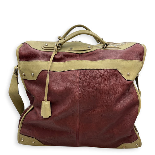Vintage Motorcycle Garment Travel  Multi-colour Tote Bag in Calfskin Silver hardware