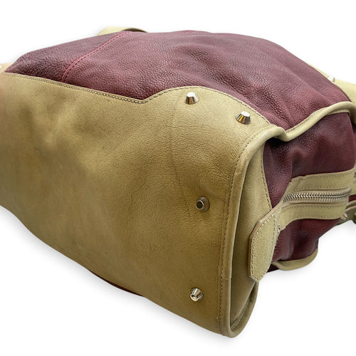 Vintage Motorcycle Garment Travel  Multi-colour Tote Bag in Calfskin Silver hardware