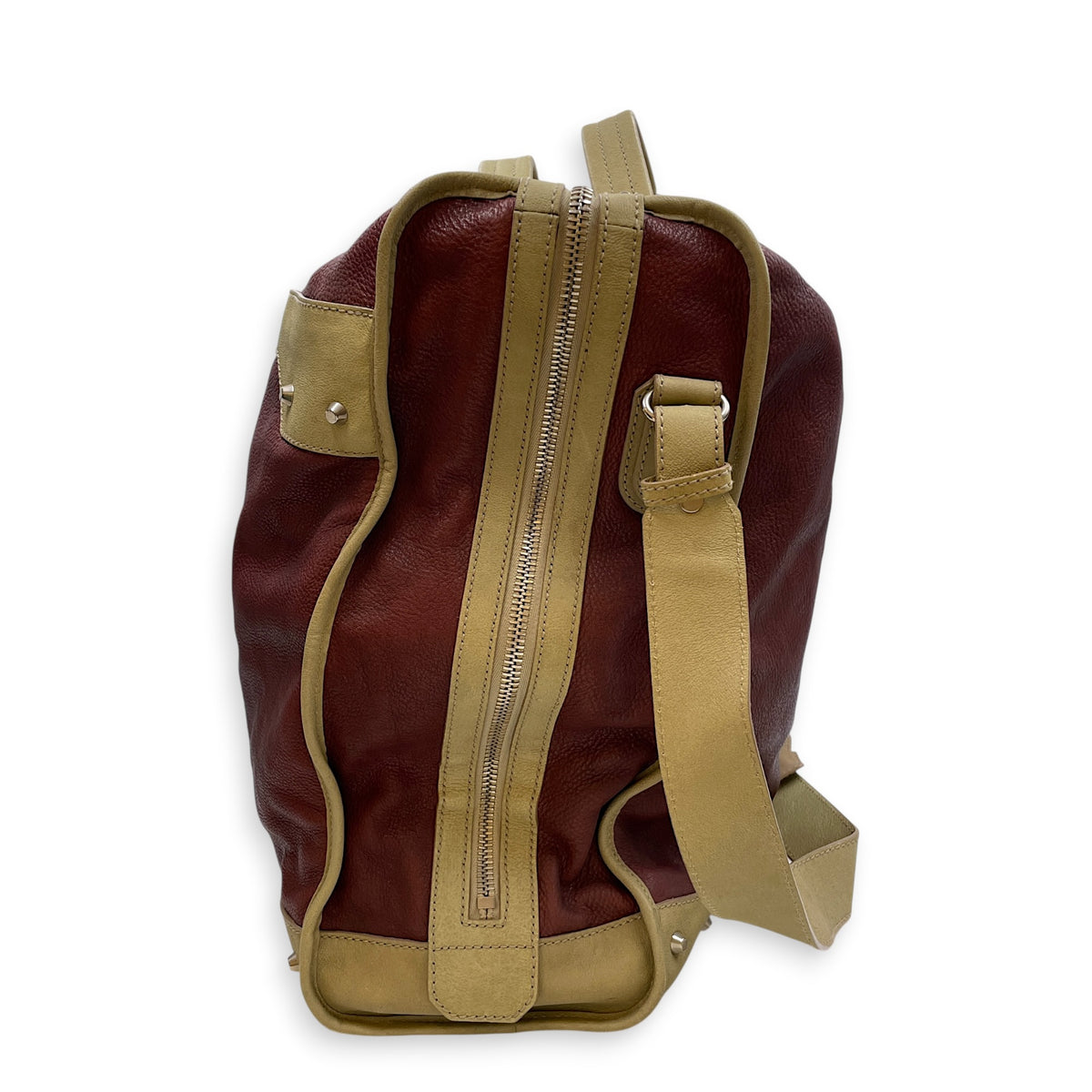 Vintage Motorcycle Garment Travel  Multi-colour Tote Bag in Calfskin Silver hardware
