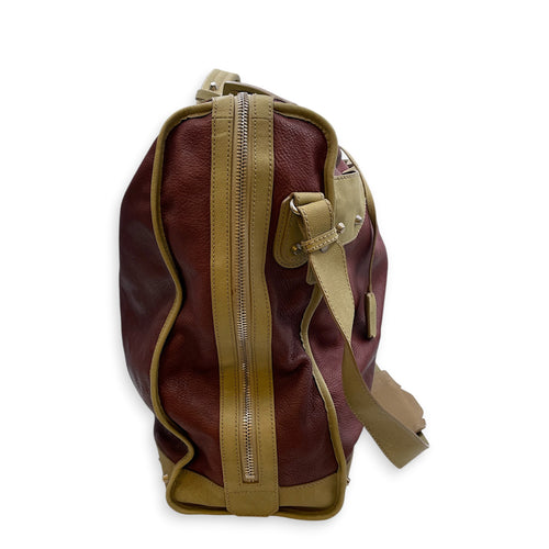 Vintage Motorcycle Garment Travel  Multi-colour Tote Bag in Calfskin Silver hardware
