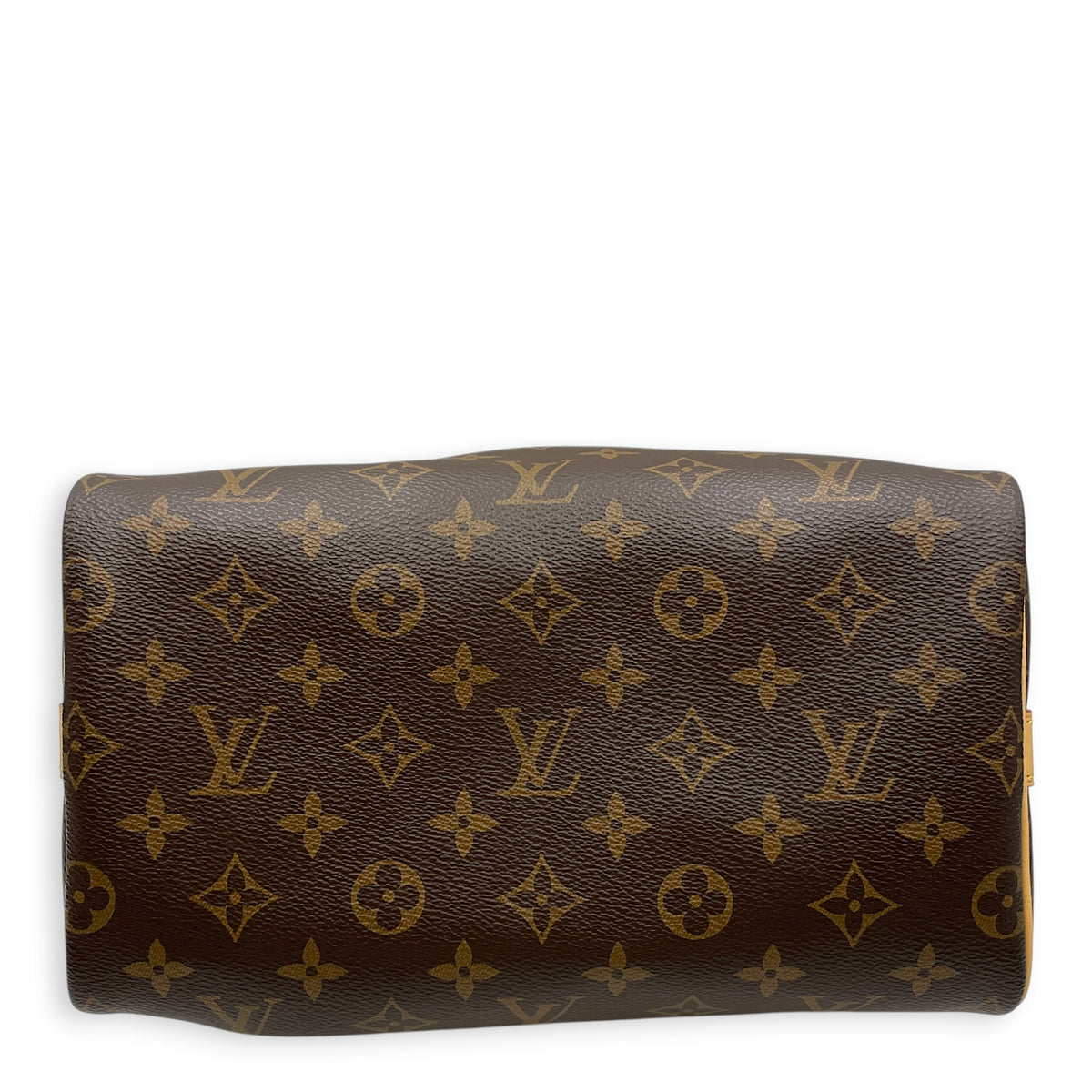 Speedy Bandouliere Monogram Brown Top Handle Bag in Monogram Coated Canvas Gold hardware